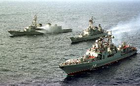 Japan, Russia conduct joint drill